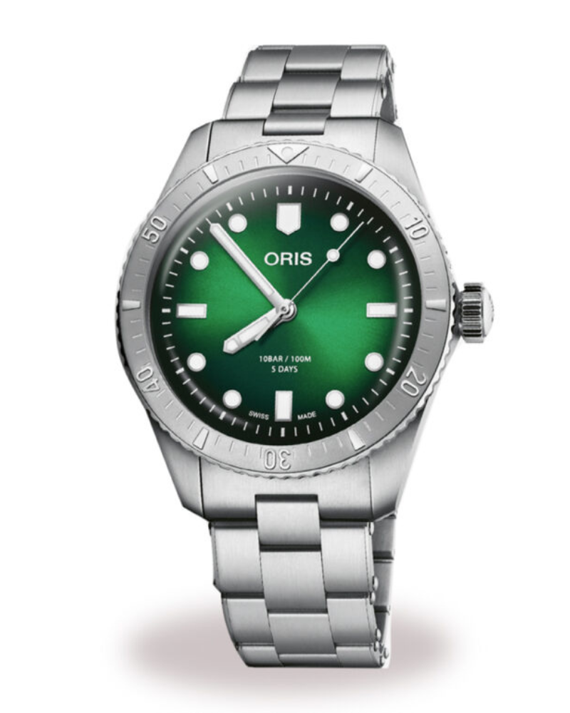Oris orologio Divers Sixty-Five Calibre 400 Verde 0140077744057