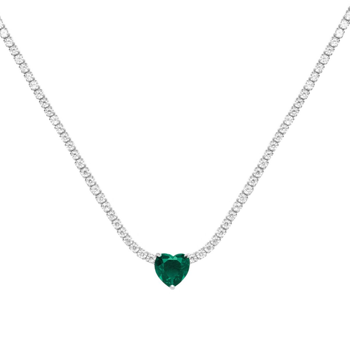 COLLANA  Tennis Lover Smeraldo