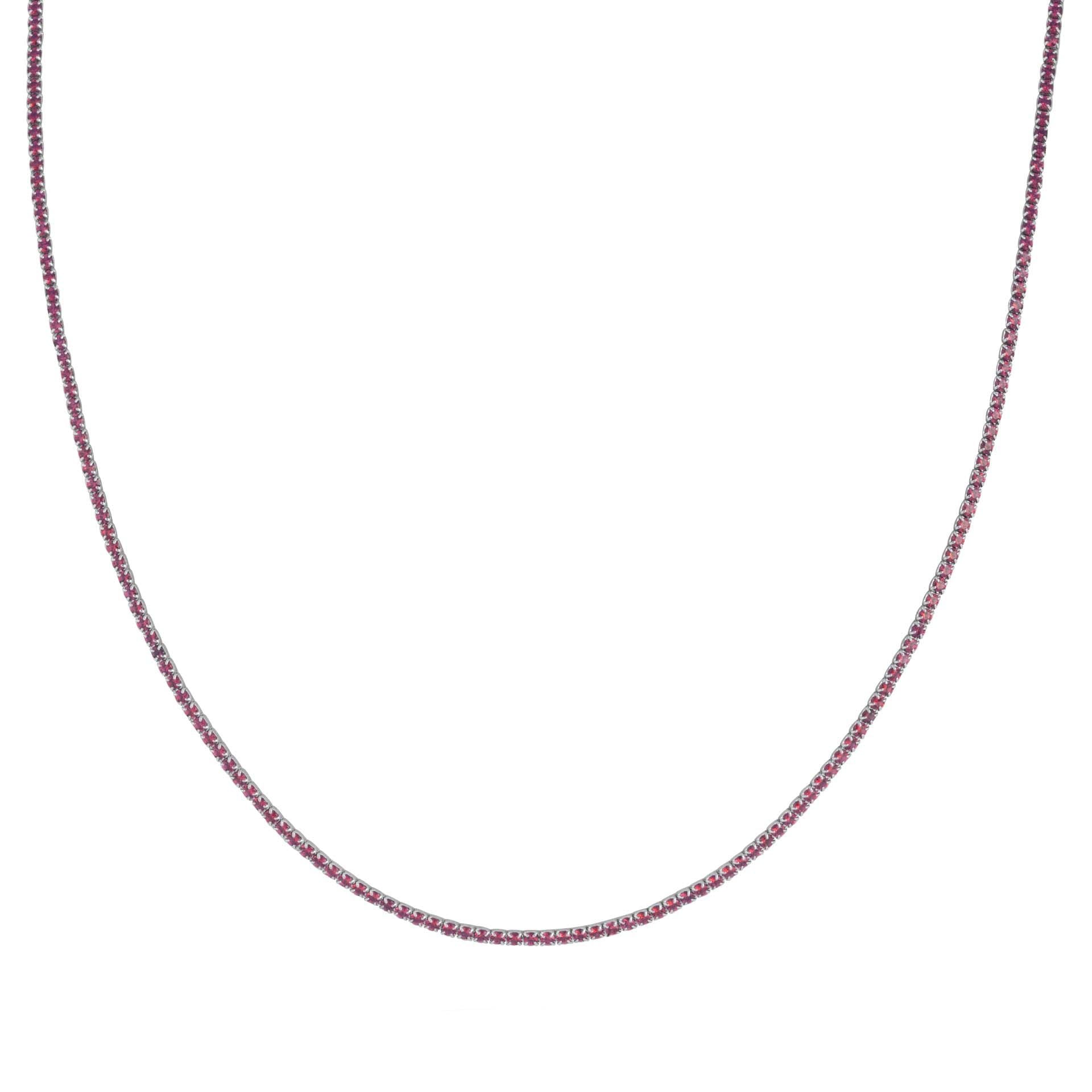 Collana  Tennis Lover Rubino