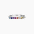 veretta in argento con zirconi