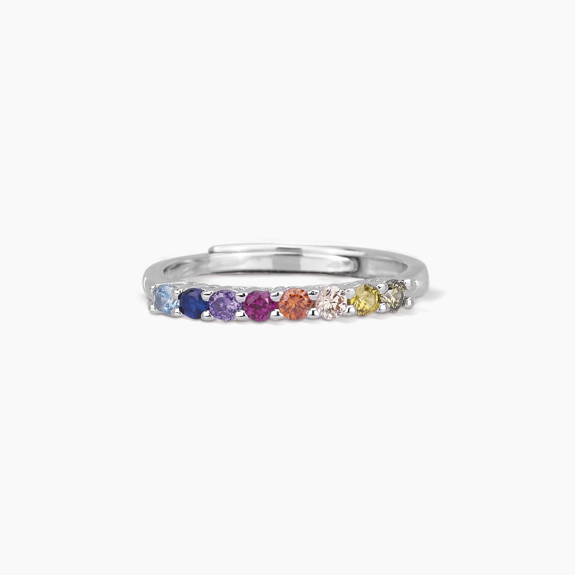 veretta in argento con zirconi