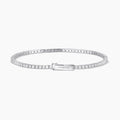 Bracciale tennis in argento con zirconi