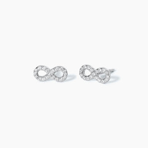 Orecchini a lobo a forma di infinito con zirconi ENDLESS