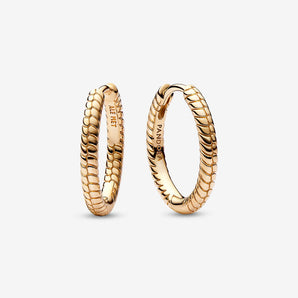 Orecchini Cerchi Componibili Piccoli Placcatura in Oro 14k