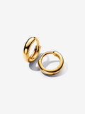 Orecchini Cerchi Huggie Piccoli Placcatura in Oro 14k