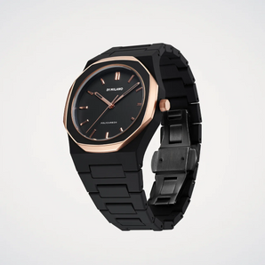 D1-Milano orologio Black Mesh Polycarbon D1-PCBJ35