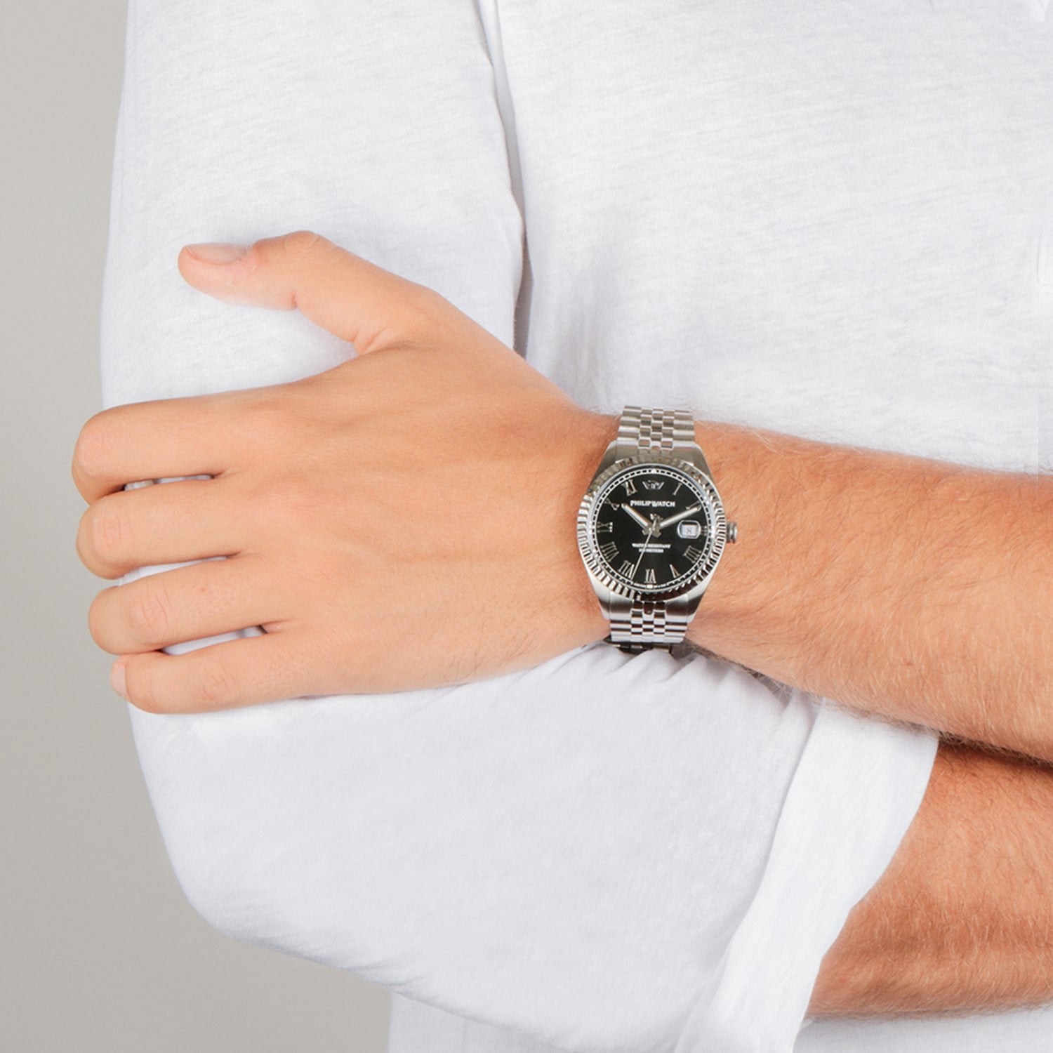 Caribe 41mm 3H Black Dial BR SS
