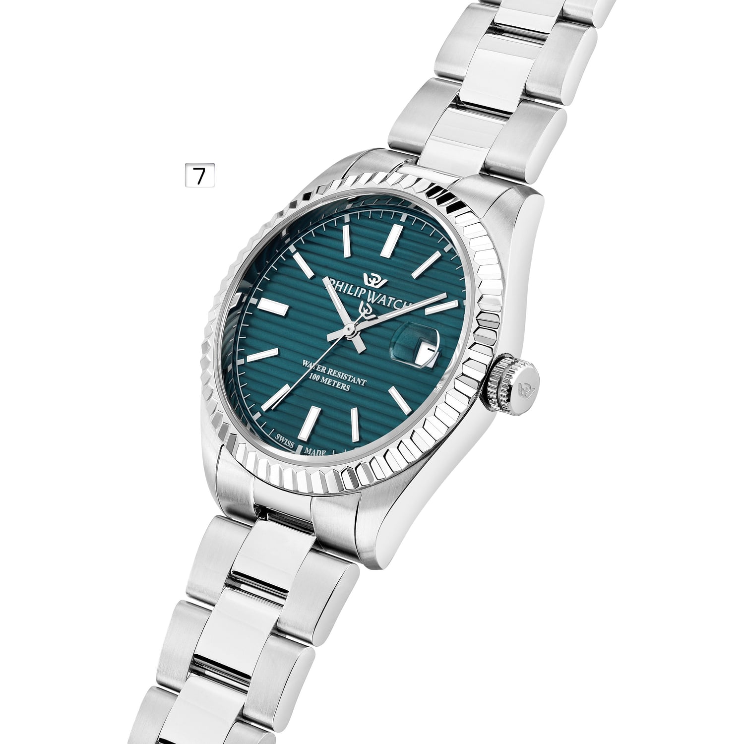 Caribe 39mm 3H Teal Green Dial S