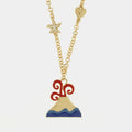 Collana in Metallo con Vulcano