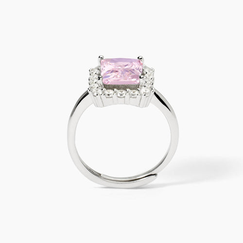 Anello in argento con pietra Princess