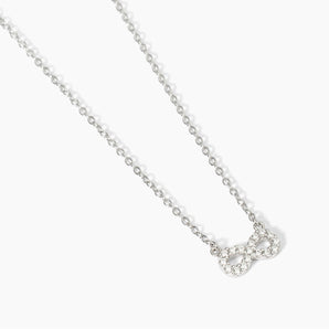 Girocollo in argento con ciondolo infinito