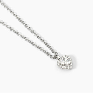 Girocollo in argento con ciondolo a forma di cuore