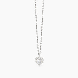 Girocollo in argento con ciondolo a forma di cuore