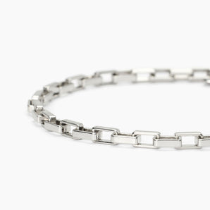 Bracciale in argento con catena allungata