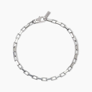 Bracciale in argento con catena allungata