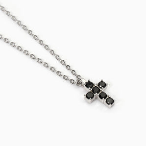 Collana uomo in argento con croce