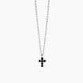 Collana uomo in argento con croce