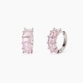 Orecchini in argento con zirconi rosa Valentina