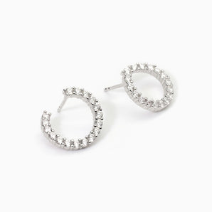 Orecchini in argento con zirconi