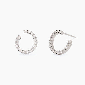 Orecchini in argento con zirconi
