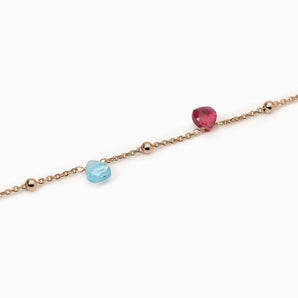 Bracciale con elementi in glass multicolor