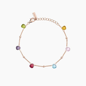 Bracciale con elementi in glass multicolor
