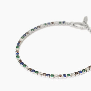 Bracciale tennis uomo multicolor