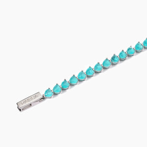 Bracciale tennis con fusion stone glass azzurroNon Sarà Un'avventura