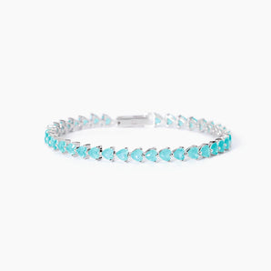 Bracciale tennis con fusion stone glass azzurroNon Sarà Un'avventura