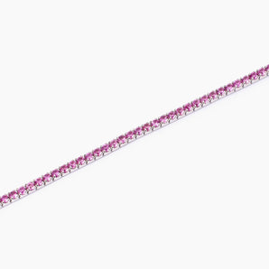 Bracciale tennis con tormalina sintetica