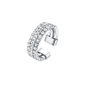 ANELLO DONNA IN ACCIAIO CON CRISTALLI BIANCHI MISURA M