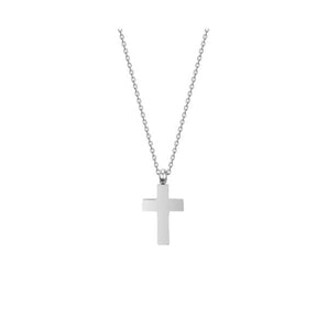 COLLANA UOMO IN ACCIAIO CON CROCE
