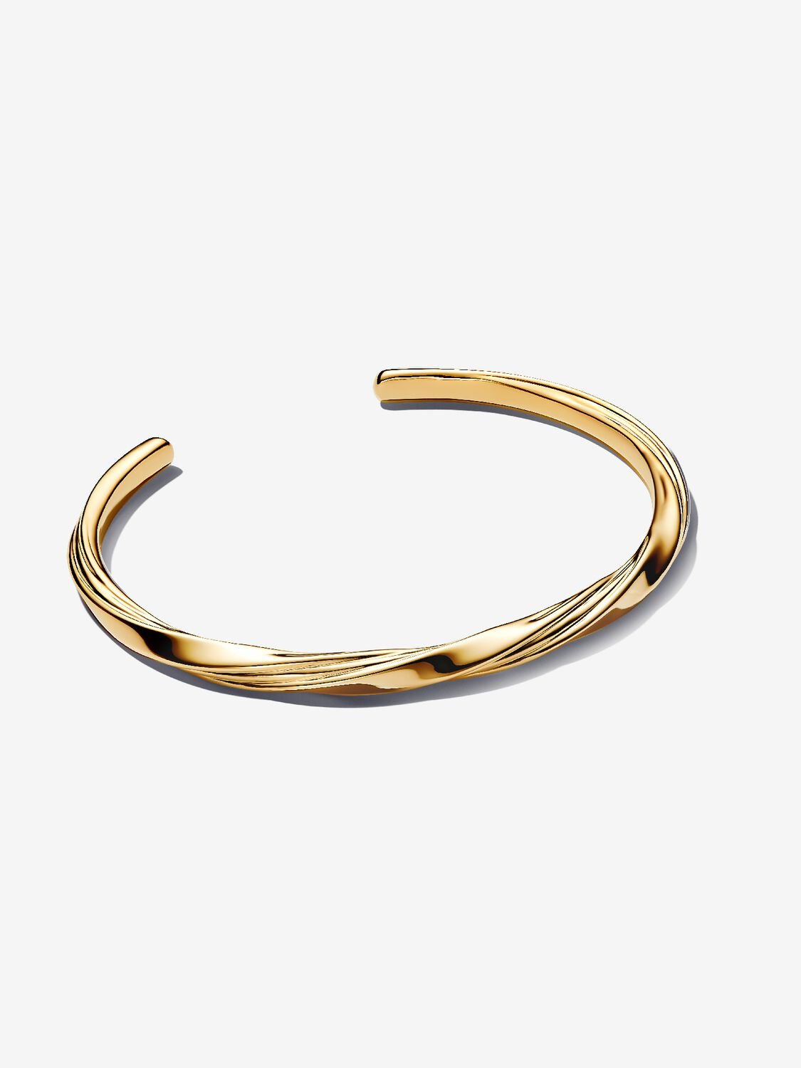 Bracciale Aperto Linea Avvolgente Placcatura in Oro 14k
