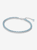 Bracciale Tennis Cristalli Azzurri Argento Sterling 925