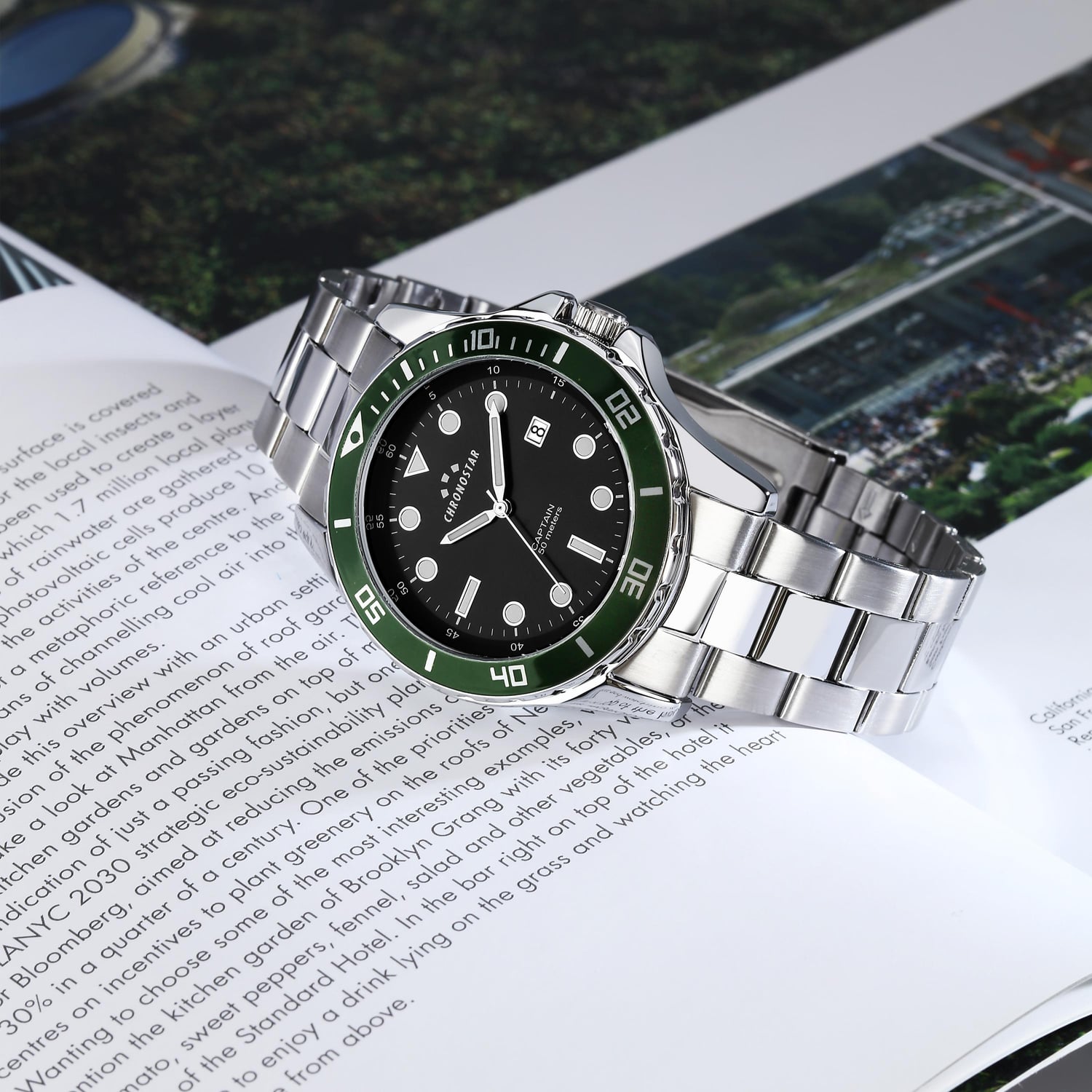 Captain Black Dial 43mm