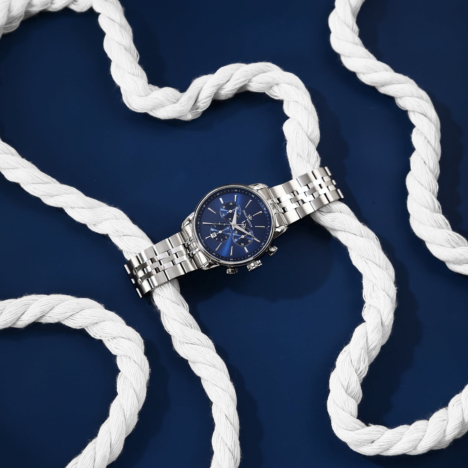 Anniversary 40mm CHR Blue Dial