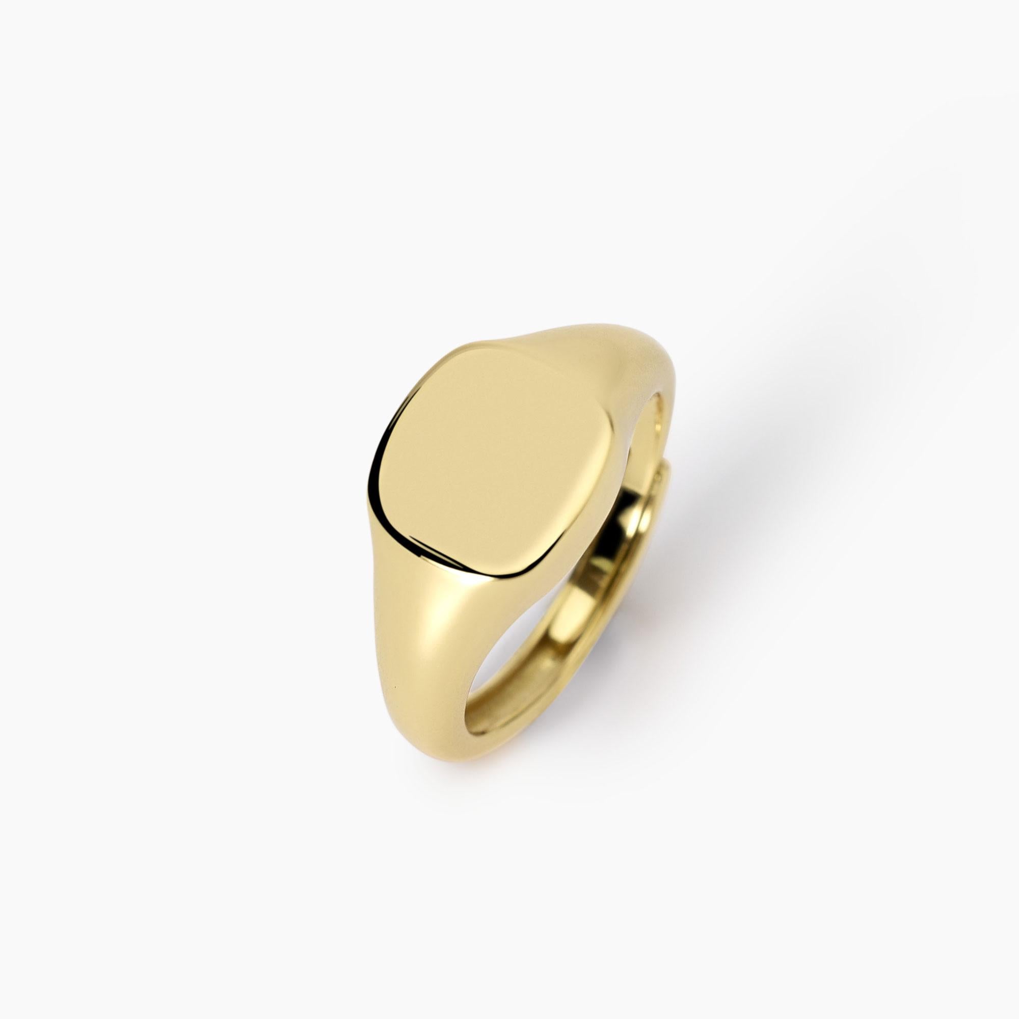 Anello chevalier in argento Nobile