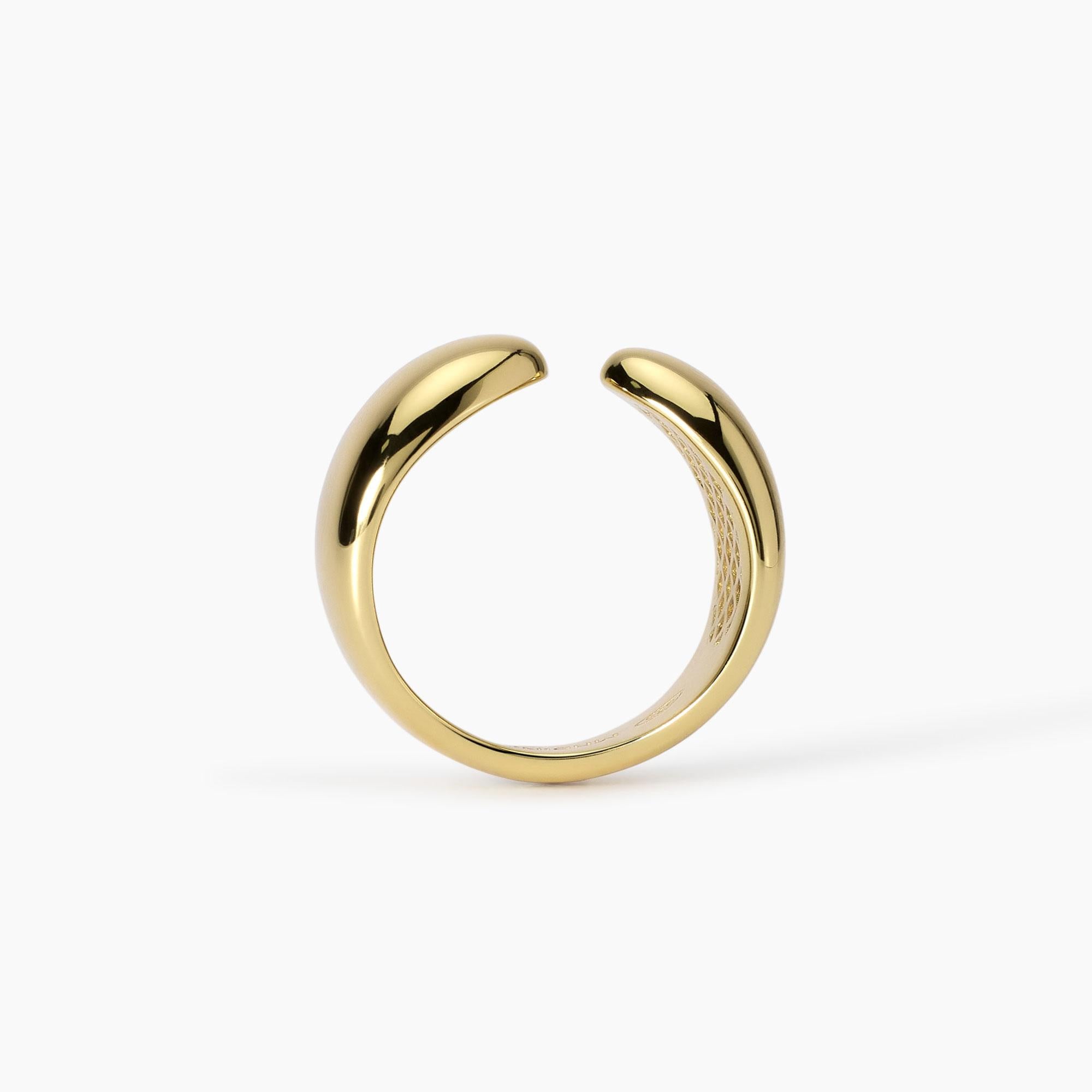 Anello in argento dorato