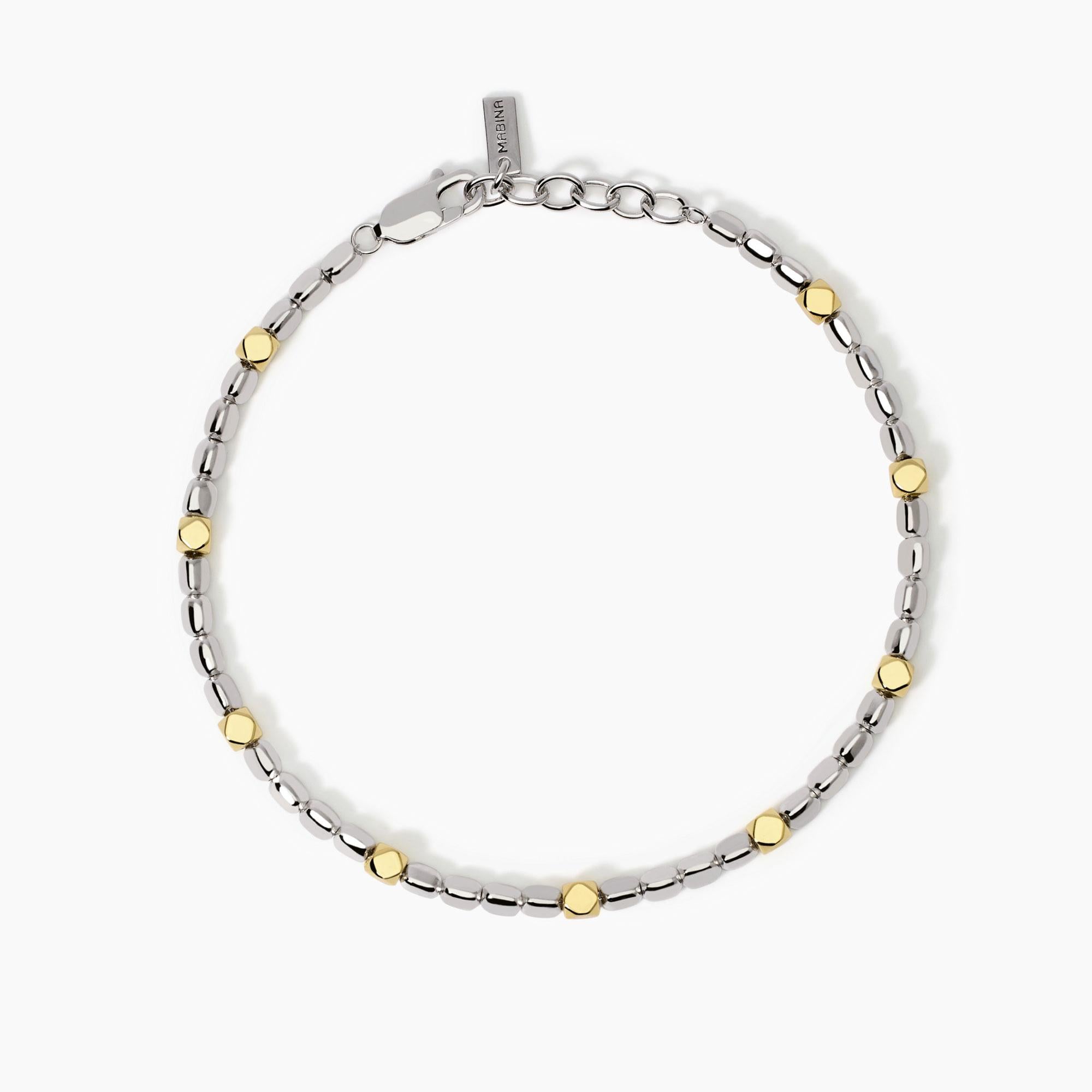 Bracciale regolabile con elementi placcati oro California