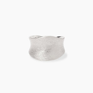 Anello regolabile in argento bulinato