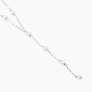 Girocollo con pendente con perle coltivate