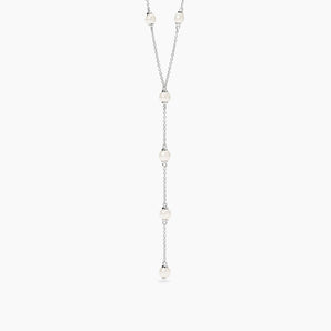 Girocollo con pendente con perle coltivate