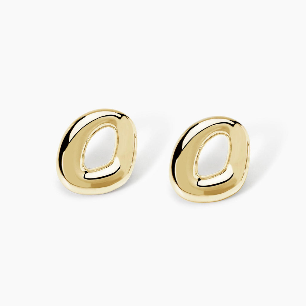 Orecchini Mabina in argento dorato