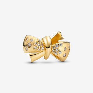 Charm Fiocco Placcatura in Oro 14k