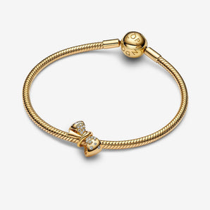 Charm Fiocco Placcatura in Oro 14k
