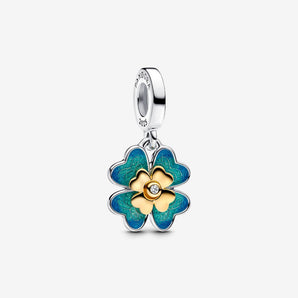 Charm Pendente Quadrifoglio Girevole
