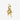 Charm Pendente Stella Marina "Darling" Placcatura in Oro 14k