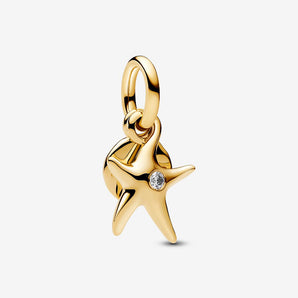 Charm Pendente Stella Marina "Darling" Placcatura in Oro 14k
