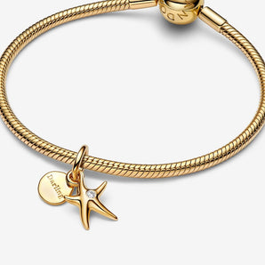 Charm Pendente Stella Marina "Darling" Placcatura in Oro 14k