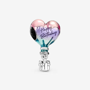 Charm Mongolfiera "Happy Birthday" Argento Sterling 925